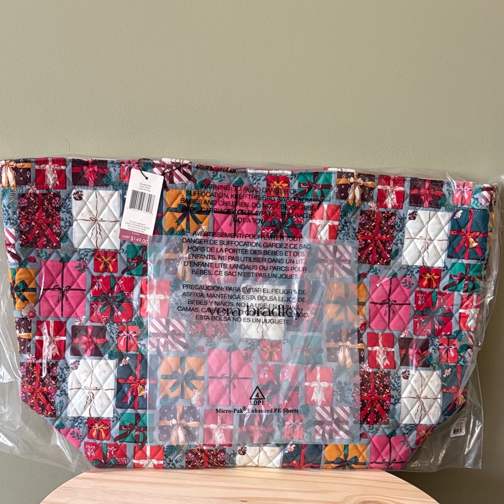 Vera Bradley Quilted Multicolor Patchwork Tote in… - image 4
